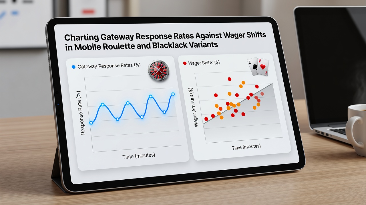 Visualisierung der Korrelation zwischen Gateway-Leistung und taktischen Anpassungen in mobilen Tischspielen