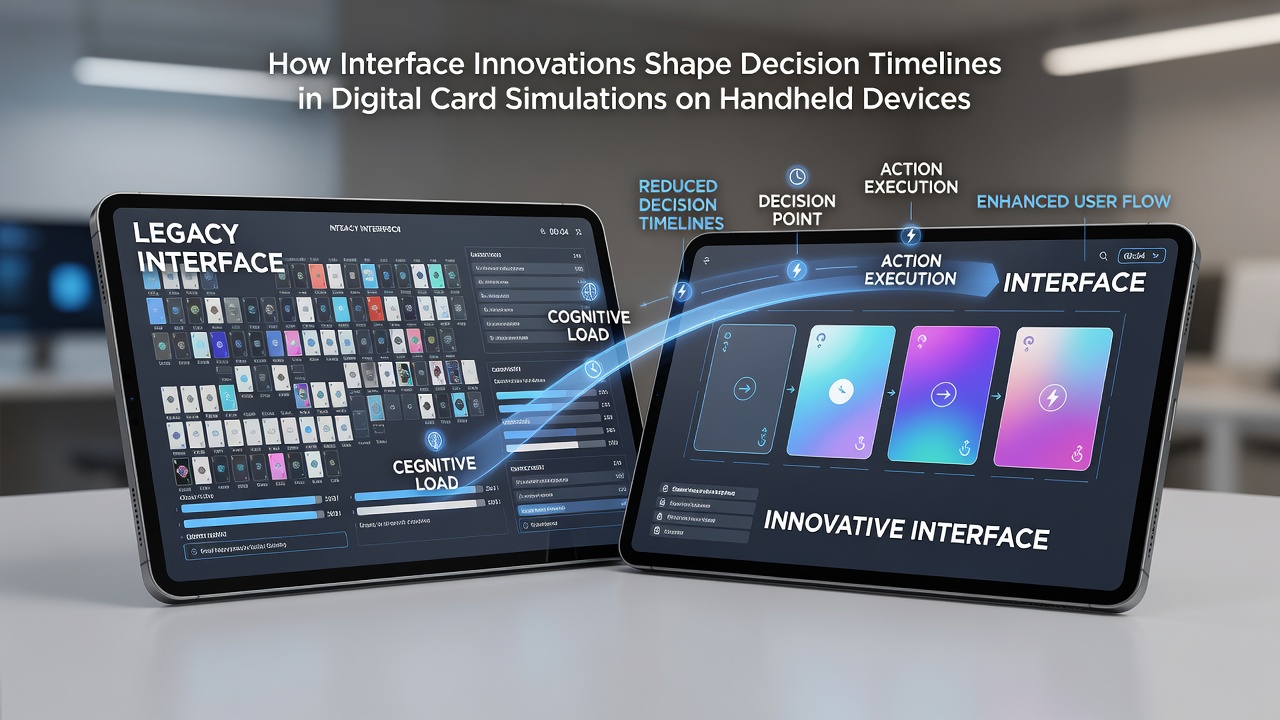 Detailansicht einer Handheld-Oberfläche mit Echtzeit-Analytics in einer Kartensimulation