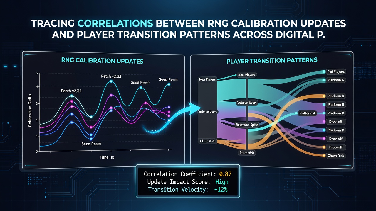 Grafik veranschaulicht Datenflüsse zwischen Zahlungsgateways und Spielerübergängen nach RNG-Anpassungen