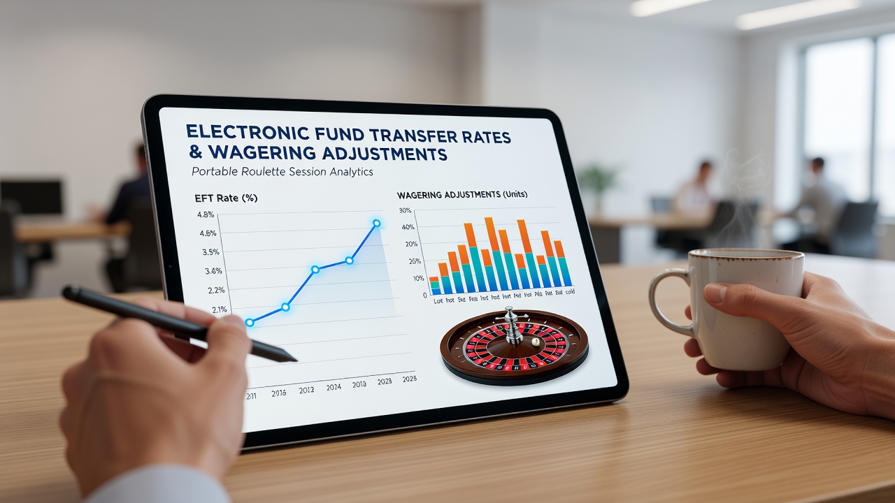 Analyse von Zahlungsflüssen und Roulette-Wettmustern auf portablen Geräten mit Diagrammen